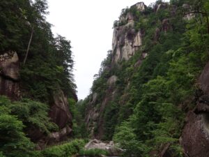 昇仙峡 昇仙橋から見える渓谷