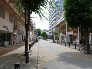 山梨県 甲府市 かすがも～る 商店街になっていて、主に飲食店が立ち並びます