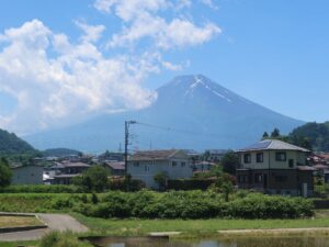 富士急行線から見える富士山