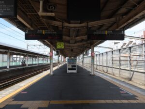 JR両毛線 前橋駅 1番線・2番線 主に、伊勢崎・栃木・小山方面に行く列車が発着します
