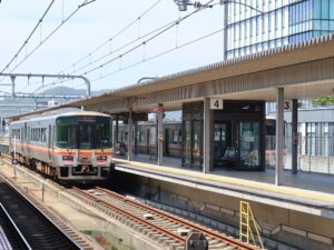 JR姫新線 姫路駅 3番線・4番線 主に播磨新宮・作用方面に行く列車が発着します