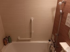 ホテルモントレ神戸 ツインルーム シャワーはミラブルです