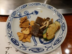 ステーキランド神戸館 焼き野菜とニンニク