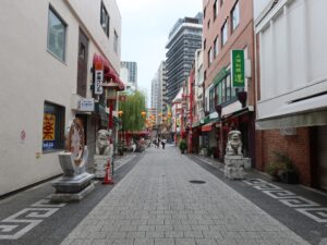 神戸 南京町 中華街 南京北路 元町商店街から南方向を撮影