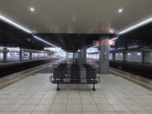 JR可部線 広島駅 2番線・3番線 主に可部線で緑井・可部方面に行く列車が発着します