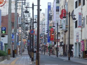 広島 薬研堀通り 居酒屋が中心の飲食店街になっています
