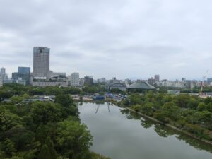 広島城 天守閣からの景色 南側を撮影