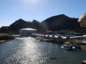 伊豆 下田海中水族館 アクアホールへの桟橋