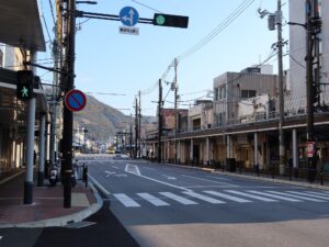 鳥取 大通り 鳥取県庁方向を撮影