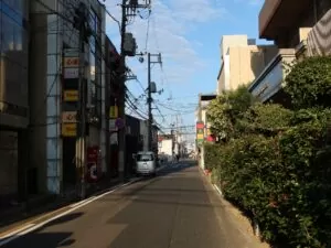 鳥取の歓楽街 末広温泉町 朝に撮影