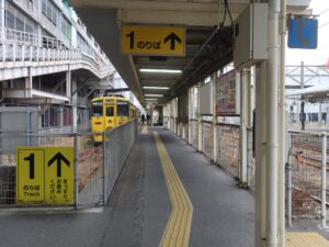 JR指宿枕崎線 鹿児島中央駅 1番線 主に指宿枕崎線で喜入・指宿方面に行く列車が発着します