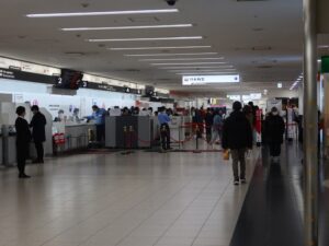 鹿児島空港 JALチェックインカウンター