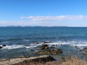 漁師料理かなや 天然温泉海辺の湯から見える東京湾 正面