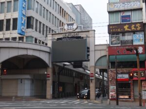 熊本 繁華街 駕町通り 入口
