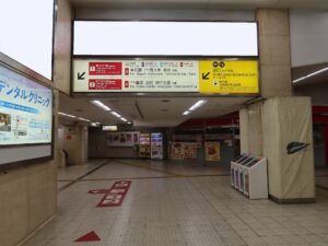 近鉄奈良線 大阪上本町駅 地下乗り場への通路