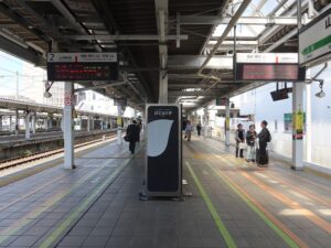 JR山形新幹線 山形駅 1番線・2番線 1番線は主に山形駅で折り返して福島・東京方面に行く列車が発着します 2番線は主に新庄方面と福島・東京方面に行く列車が発着します