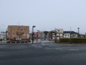 JR常磐線 高萩駅 駅前ロータリーから市街地方向を撮影