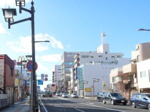 茨城県水戸市 国道50号線 大工町交差点 JR水戸駅と反対方向を撮影