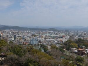 和歌山城 天守閣からの眺め 南東方向