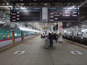 JR東北新幹線 仙台駅 11番線・12番線 主に盛岡・秋田・新青森・新函館北斗方面に行く列車が発着します