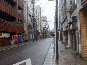 長崎市の繁華街 銅座町 この先にベルナード観光通りがあります