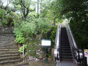 長崎 グラバー園 大浦天主堂側入口の先にあるエスカレーター