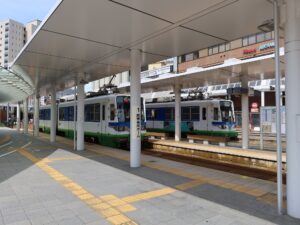 福井鉄道福武線 福井駅 1番線 降車専用ホームです