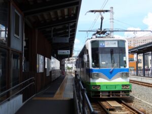 福井鉄道福武線 田原町駅 1番線 主に福井鉄道線内を走る列車が発着します