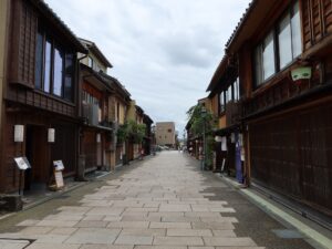 金沢 にし茶屋街 一番奥のところ