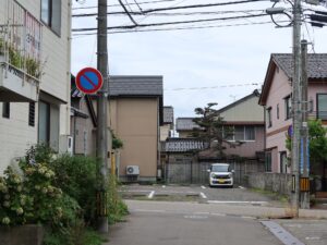 金沢 にし茶屋街 終点 北陸鉄道石川線 野町駅はここを右折します