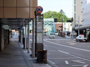 北鉄バス 片町バス停 広小路・野町方面行き