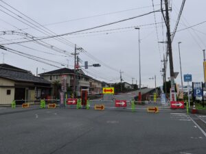 国道140号線 秩父陸橋 撤去のため通行止めになっています