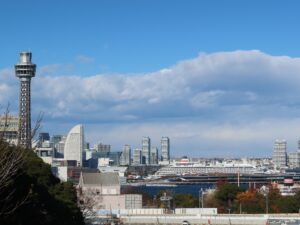 横浜 港の見える丘公園 展望台からの景色 横浜みなとみらい地区