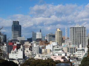 横浜元町 山手から見た横浜市街