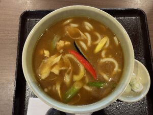 カレー南蛮うどん 南総城山温泉 里見の湯にて