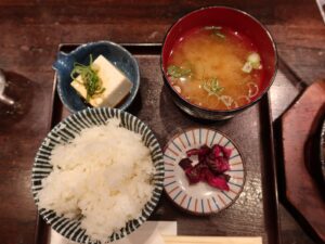 ねぎ焼き定食 京都駅 京とんちん亭にて