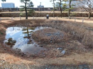 岡山城 烏城 泉水