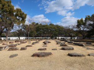 岡山城 烏城 天守の礎石