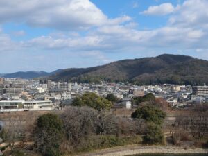 岡山城 烏城 天守閣からの眺め 南側