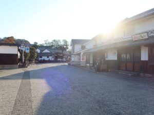 倉敷美観地区 美観地区入口交差点を入ったところ