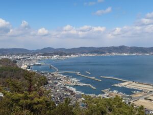 鷲羽山 山頂から見た児島市街