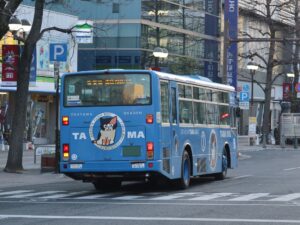 岡電バス 岡電たまバス 岡山駅付近にて撮影