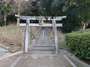 岡山 吉備津神社 岩山宮への石段