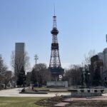 札幌 大通公園 札幌テレビ塔 晴れた日に撮影
