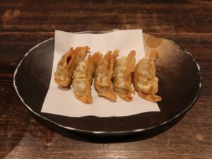 揚げ餃子 杉戸天然温泉 雅楽の湯にて
