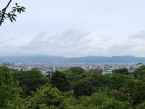 京都 清水寺 音羽山からの眺め