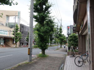 京都 北白川通り 天下一品 総本店付近