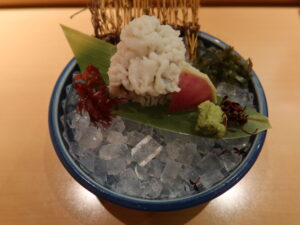 鱧の湯引き 京都 美味酒肴 京すいしんにて