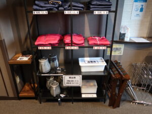 クア・アンド・ホテル石和 石和健康ランド 新館 エレベーターホール 貸し出し品