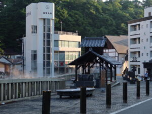 草津温泉 湯畑 足湯